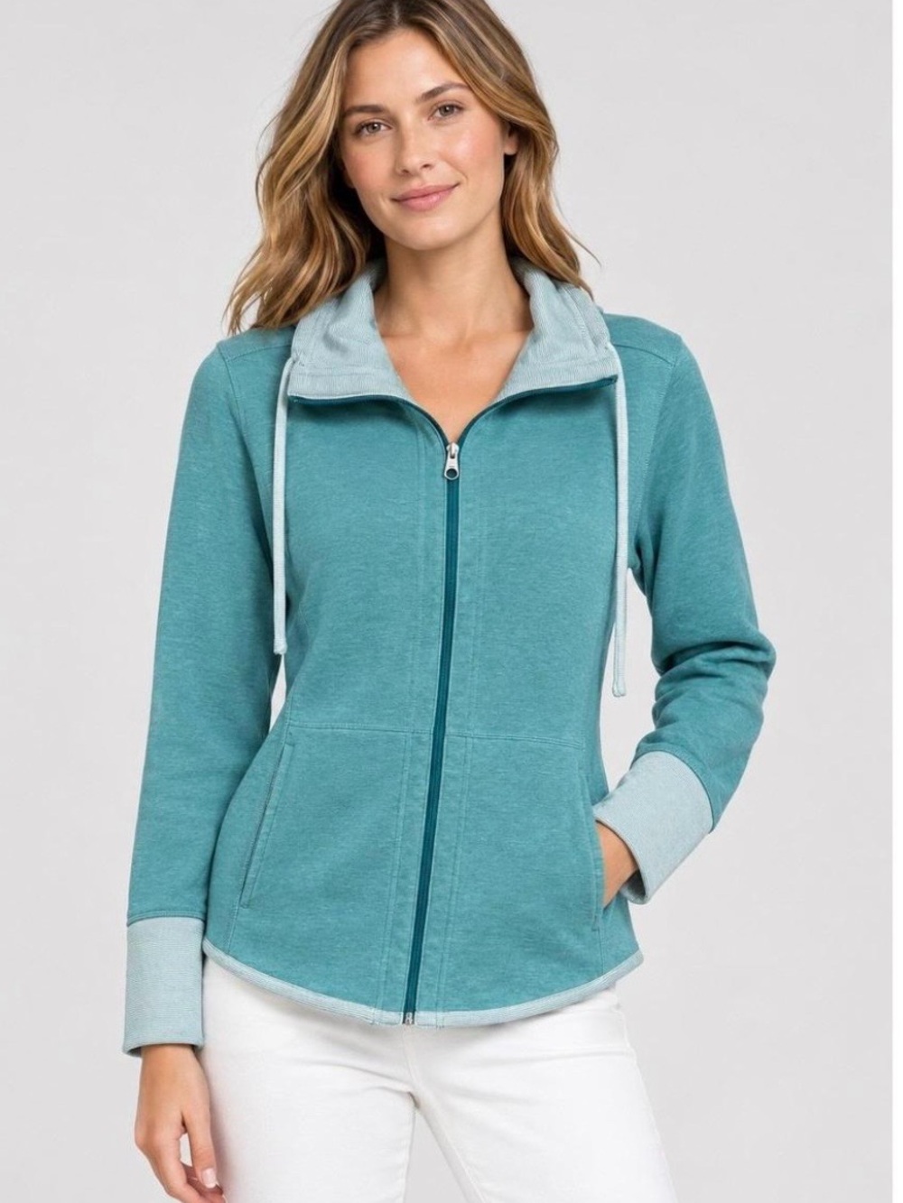 Tommy Bahama Teal Sun Fade Flipside Reversible Full Zip Jacket